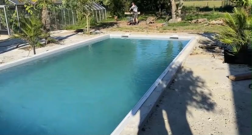 Piscine creusée, chantier en Belgique